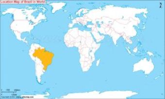 carte situation Brésil