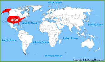 carte situation USA